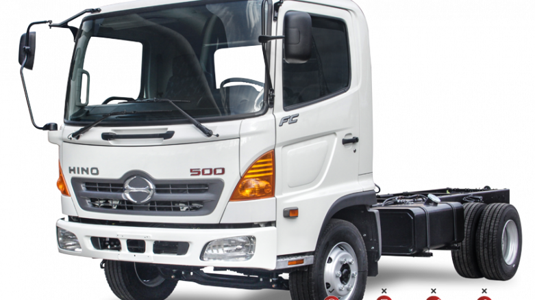 <p>Camión HINO 500 sobre fondo blanco.</p>